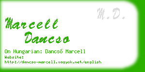 marcell dancso business card