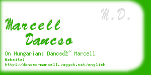 marcell dancso business card